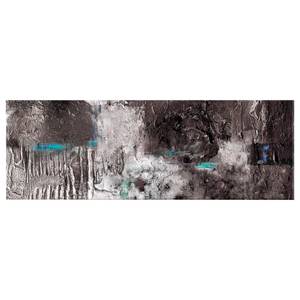 Tableau déco Silver Machine Toile - Bleu - 120 x 40 cm