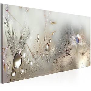 Wandbild Morning Song Leinwand - Grau - 135 x 45 cm