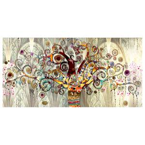 Wandbild Tree of Life Leinwand - Mehrfarbig - 120 x 60 cm