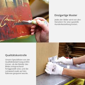 Afbeelding Stemmingswissel canvas - goudkleurig