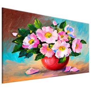 Tableau déco Spring Bunch Toile - Multicolore - 60 x 40 cm