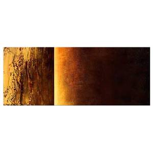 Afbeelding Twee Texturen canvas - goudkleurig