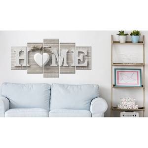 Wandbild Love Sanctuary Leinwand - Weiß - 200 x 100 cm