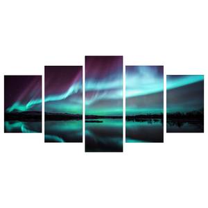 Afbeelding Night Light II canvas - zwart - 100 x 50 cm