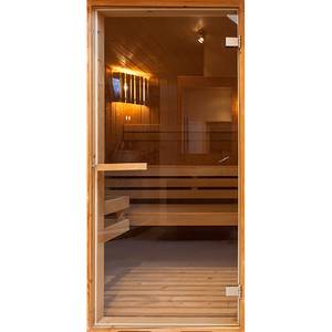 Vlies Türtapete Sauna Premium Vlies - Braun - Breite: 100 cm
