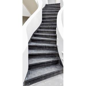 Vlies Türtapete Stairs I Premium Vlies - Weiß - Breite: 80 cm