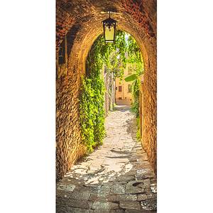 Deurbehang Alley in Italy premium vlies - beige - Breedte: 70 cm