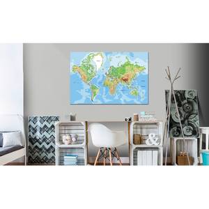 Afbeelding World Geography kurk - groen - 60 x 40 cm