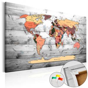 Afbeelding Direction World kurk - geel - 90 x 60 cm