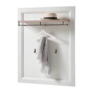 Porte-manteau mural Avene Blanc / Imitation pin