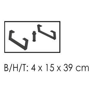 Meubelpoten Booster (set van 2) metaal - zwart