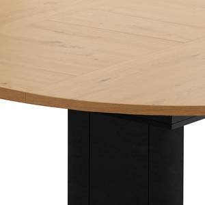 Table Binic I Imitation chêne noueux - Largeur : 110 cm - Noir