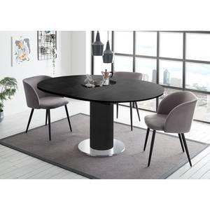 Eettafel Binic I Zwart - Breedte: 110 cm - Zwart