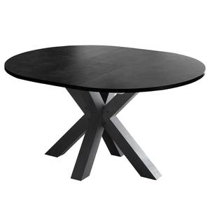 Eettafel Joze II Zwart - Breedte: 110 cm - Antraciet