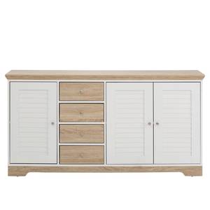 Sideboard Rebais I Weiß / Beige