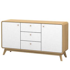 Dressoir Chelan Wit/eikenhouten look