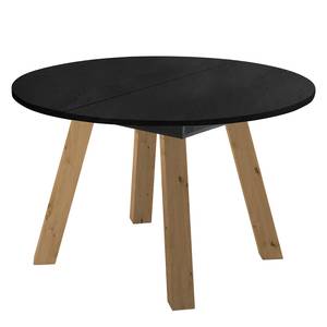 Table Bayas I Noir - Largeur : 110 cm - Chêne clair