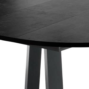 Eettafel Bayas I Zwart - Breedte: 110 cm - Antraciet