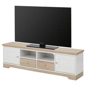 Meuble TV Rebais II Blanc / Beige