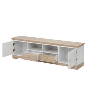 Meuble TV Rebais II Blanc / Beige