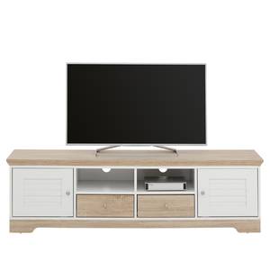 Meuble TV Rebais II Blanc / Beige