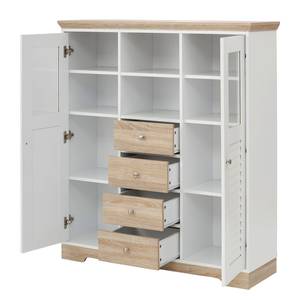 Highboard Rebais wit/beige