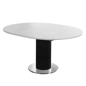 Table Binic I Blanc - Largeur : 130 cm - Noir