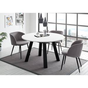 Table Bayas I Blanc - Largeur : 130 cm - Noir