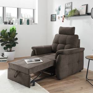 Relaxfauteuil Lomme microvezel - Microvezel Ranu: Steengrijs