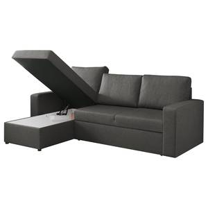 Ecksofa Blessy Webstoff - Grau