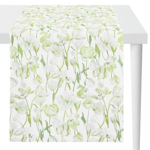 Chemin de table 6449 II Tissu mélangé - Vert clair