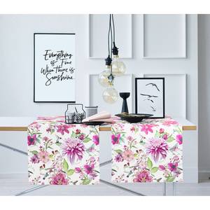 Chemin de table 7305 Coton - Rose foncé