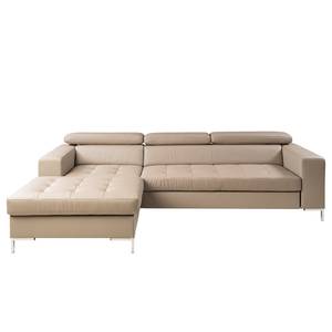 Ecksofa Much Dewchurch Echtleder - Echtleder Mabra: Taupe - Longchair davorstehend links