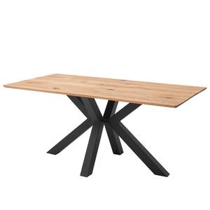 Eettafel Antilly massief eikenhout/staal - Breedte: 200 cm