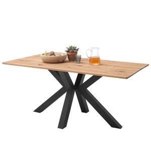 Eettafel Antilly massief eikenhout/staal - Breedte: 200 cm