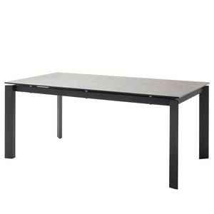 Eettafel Anttila keramiek & glas/staal - antracietkleurig/zwart