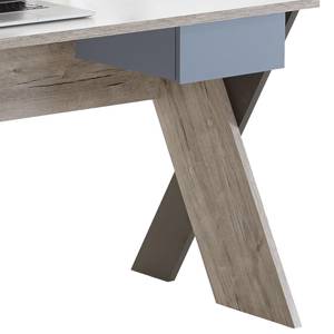 Schreibtisch Cerny Weiß / Sandeiche Dekor