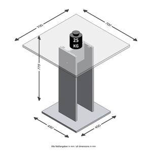 Eettafel Lanty Concrete look