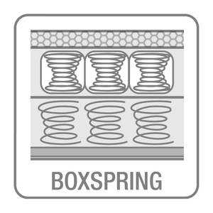 Boxspring-Schlafsofa Corny Webstoff - Webstoff Reela: Senfgelb