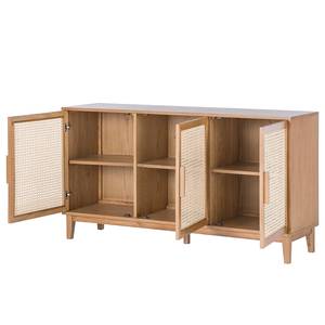 Dressoir CANEE Weens vlechtwerk/fineer van echt hout - Eik