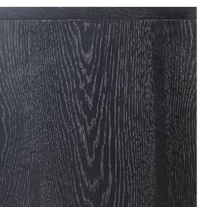 Dressoir CANEE Weens vlechtwerk/fineer van echt hout - Eikenhout zwart