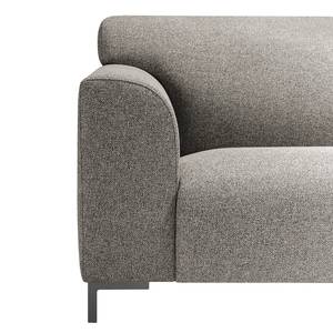 Sofa Lussant (3-Sitzer) Flachgewebe - Flachgewebe Shina: Hellgrau - Grau