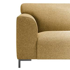 Sofa Lussant (3-Sitzer) Flachgewebe - Flachgewebe Shina: Safrangelb - Grau