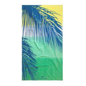 Badstoffen strandlaken Palm Leaves katoen - Groen