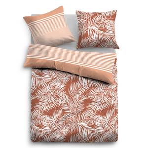 Satin Bettwäsche Tropic Satin - Terracotta - 155 x 220 cm + Kissen 80 x 80 cm