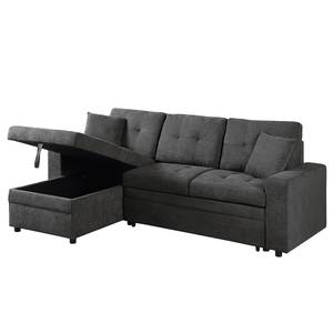 Ecksofa Luglon Webstoff - Anthrazit