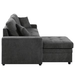 Ecksofa Luglon Webstoff - Anthrazit