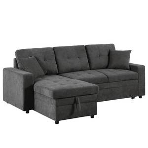 Ecksofa Luglon Webstoff - Anthrazit