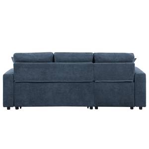 Canapé d’angle Luglon Tissu - Bleu foncé