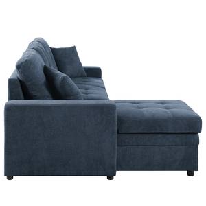 Canapé d’angle Luglon Tissu - Bleu foncé
